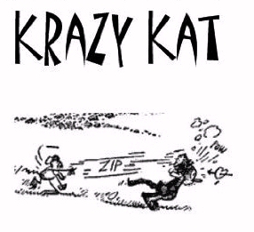 Krazy Kat and Ignatz mouse and brick
