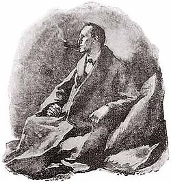 An original Sherlock Holmes illustration