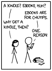 XKCD cartoonist talks about his comic strip on Amazon's Kindle