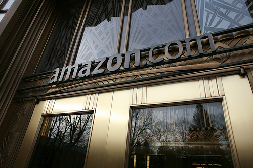 Amazon office building in Seattle
