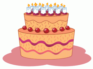 Birthday cake drawing