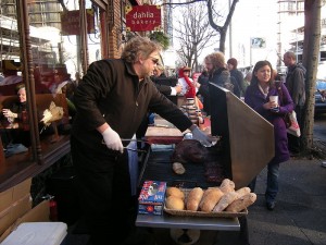 Chef Tom Douglas cooks in Seattle