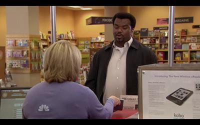Kobo reader with Daryl from The Office