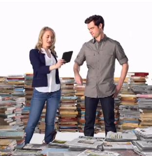 Amazon's new Friends Kindle TV commercial with 3500 books