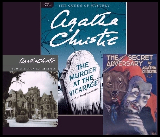 Agatha Christie mystery book covers