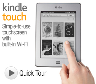 Amazon's new touchscreen Kindle Touch