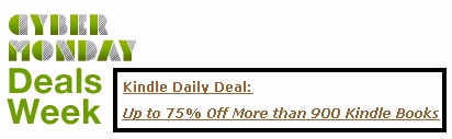 Cyber Monday Kindle eBook Deals Cyber Monday Kindle eBook Deals
