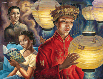 Owen Smith - BART Joy Luck Club book painting Owen Smith - BART Joy Luck Club book painting