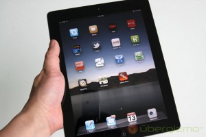 Apple iPad in a hand