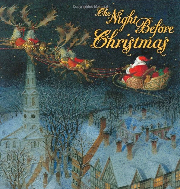 Twas The Night Before Christmas by Clement Moore illustration Twas The Night Before Christmas by Clement Moore illustration