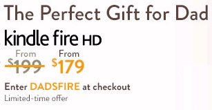 Father's Day Kindle Fire HD discount