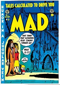 The cover of the first issue of Mad Magazine