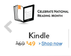 Amazon Kindle just $49