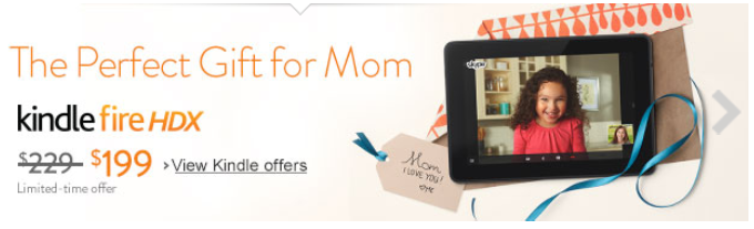 Mother's Day Kindle HDX sale