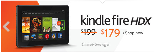 Kindle Fire HDX discount