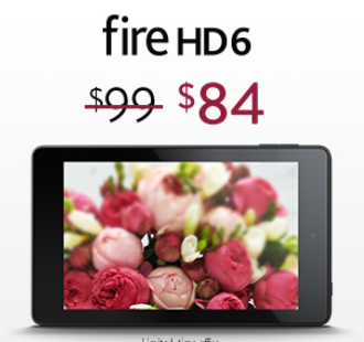 Amazon Kindle Fire HD6 sale