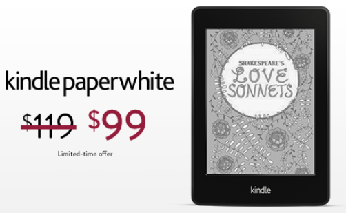 Get a Kindle Paperwhite for $99 at  today