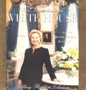 Young First Lady Hillary Clinton photo from Invitation to White House Book